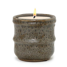 Load image into Gallery viewer, MONDIAL CANDLES: Hudson Design Ceramic Container Candle RUSTIC BROWN
