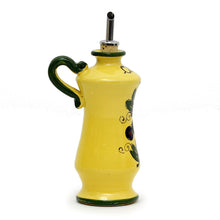 Load image into Gallery viewer, OLIVE FONDO GIALLO: Shaped Olive Oil Bottle Cruet - Artistica.com

