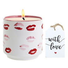 Load image into Gallery viewer, MONDIAL CANDLES: VALENTINO - Muah! Large Candle Vase Ceramic Container (30 Oz)
