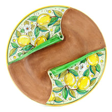 Load image into Gallery viewer, UNDRESSED: Round Centerpiece with lemon design over terracotta
