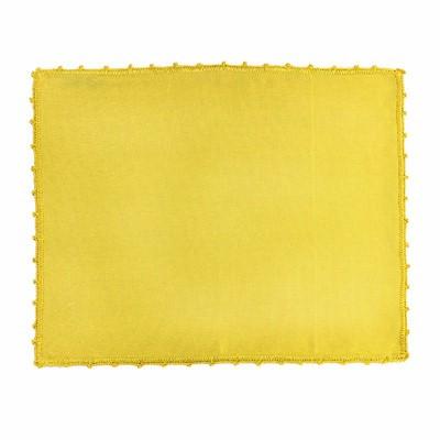 BUSATTI: Placemat Zodiaco w Lace (60% Linen and 40% Cotton) GOLD