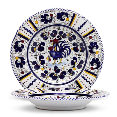 ORVIETO BLUE ROOSTER: Rim Pasta Soup Bowl - Artistica.com