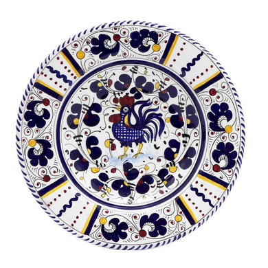 ORVIETO BLUE ROOSTER: Salad Plate - Artistica.com