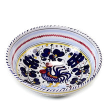 Load image into Gallery viewer, ORVIETO BLUE ROOSTER: Soup Pasta Coupe Bowl - Artistica.com
