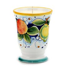 Load image into Gallery viewer, DERUTA CANDLES: Bell Cup Candle ~ Deruta Frutta Design
