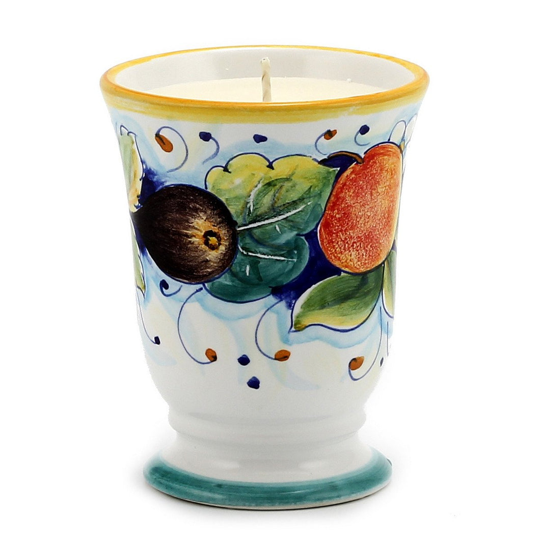 Bell Cup Candle - Deruta Frutta Design