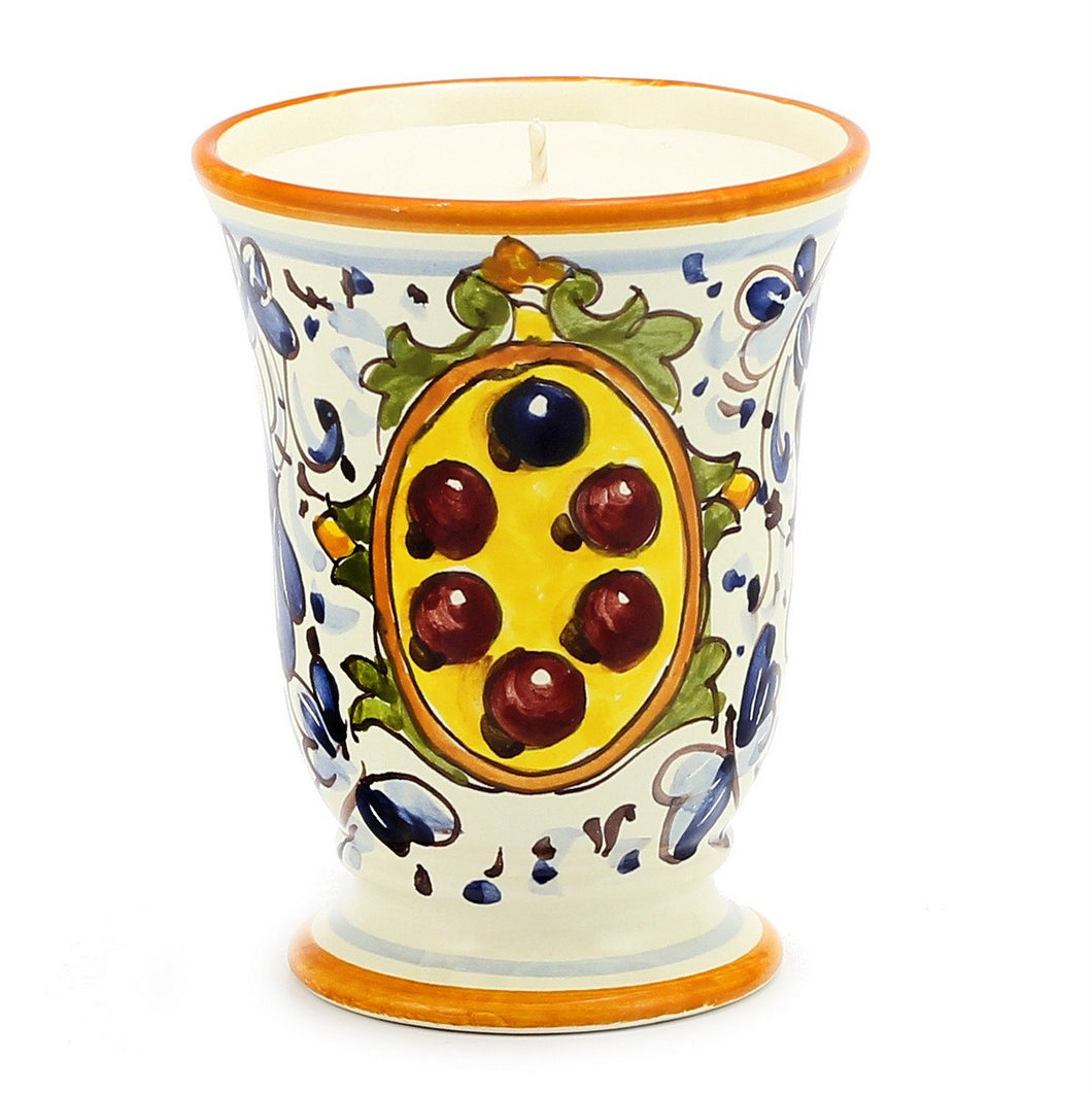 Bell Cup Candle - Majolica Medici Design