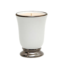 Load image into Gallery viewer, DERUTA PLATINO: Deluxe Precious Bell Cup Candle with Pure Platinum Rim - Artistica.com
