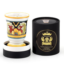 Load image into Gallery viewer, DERUTA CANDLES: Bell Cup Candle ~ Deruta Vario #4 Design
