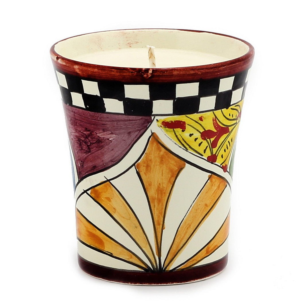 Contempo Cup Candle - Deruta Gaudi Design #2