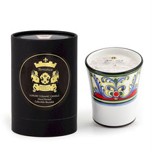 Load image into Gallery viewer, DERUTA CANDLES: Contempo Cup Candle ~ Deruta Yasmine Design
