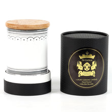 Load image into Gallery viewer, DERUTA CANDLES: Jar Cup Candle with lid ~ Shades of Gray

