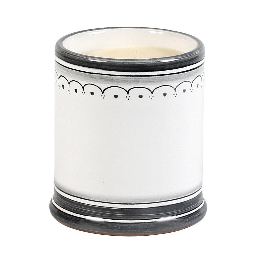 DERUTA CANDLES: Jar Cup Candle with lid ~ Shades of Gray