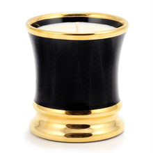 Load image into Gallery viewer, Deluxe Precious Cup Candle - Ausonia Nero Design - Pure Gold Rim
