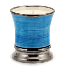 Load image into Gallery viewer, Deluxe Precious Cup Candle - Coloris Celeste Design - Pure Platinum Rim
