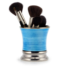 Load image into Gallery viewer, DERUTA CANDLES: Deluxe Precious Cup Candle ~ Coloris Celeste Design ~ Pure Platinum Rim
