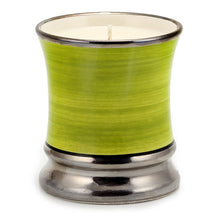 Load image into Gallery viewer, Deluxe Precious Cup Candle - Coloris Ocra Design - Pure Platinum Rim
