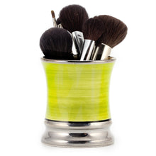 Load image into Gallery viewer, DERUTA CANDLES: Deluxe Precious Cup Candle ~ Coloris Ocra Design ~ Pure Platinum Rim

