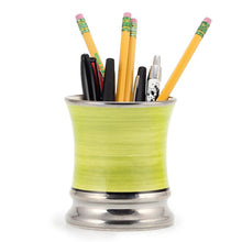 Load image into Gallery viewer, DERUTA CANDLES: Deluxe Precious Cup Candle ~ Coloris Ocra Design ~ Pure Platinum Rim
