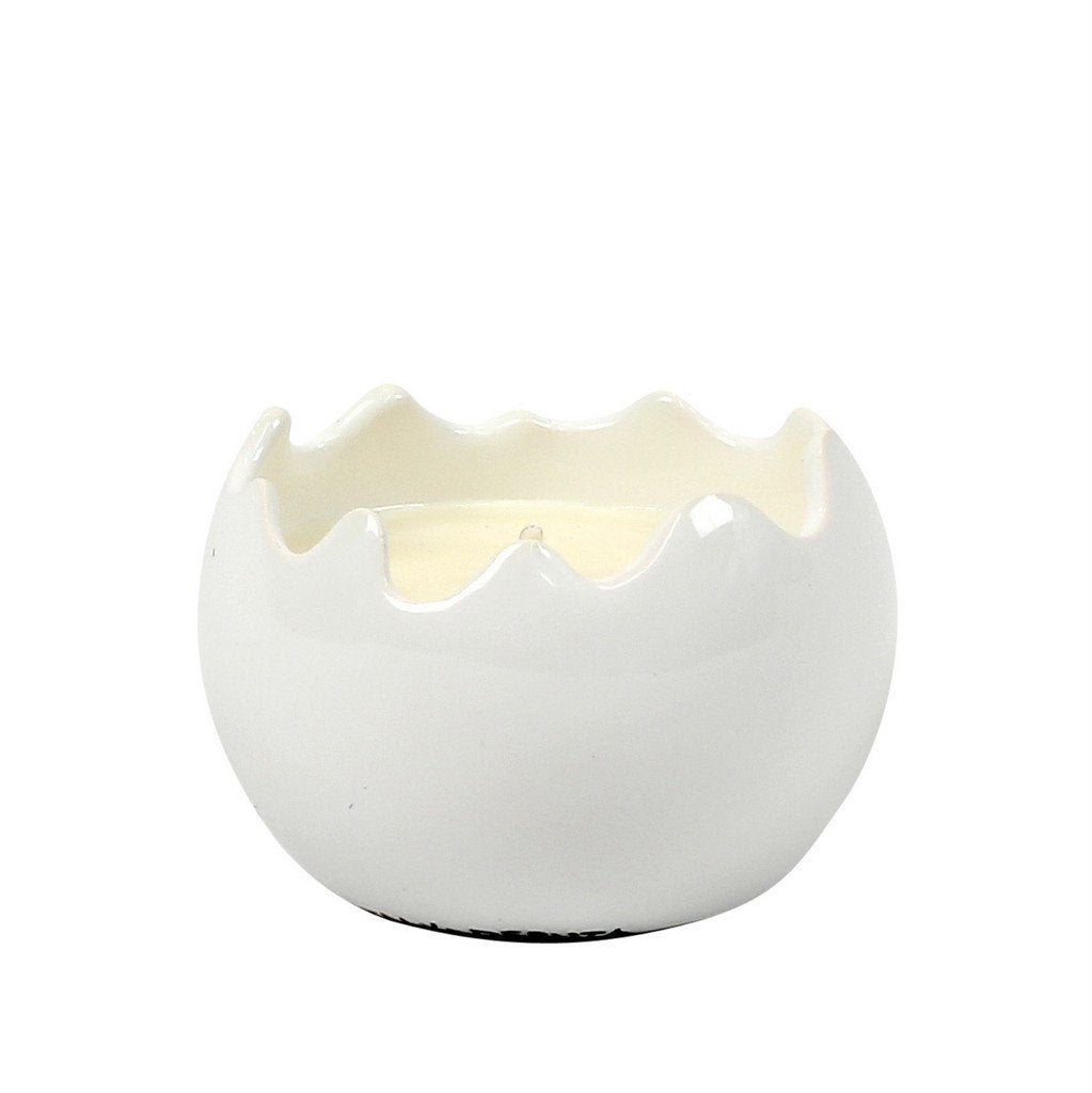 PURITY SPA CANDLE: Sphera Candle fluted rim pure White (Small)
