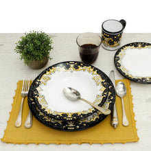 Load image into Gallery viewer, DERUTA COLORI: Serving Pasta/Salad Bowl - BLACK/GOLD - Artistica.com

