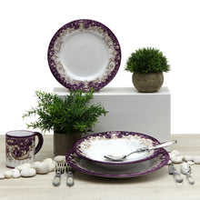 Load image into Gallery viewer, DERUTA COLORI: Pasta/Soup Rim Plate - PURPLE - Artistica.com
