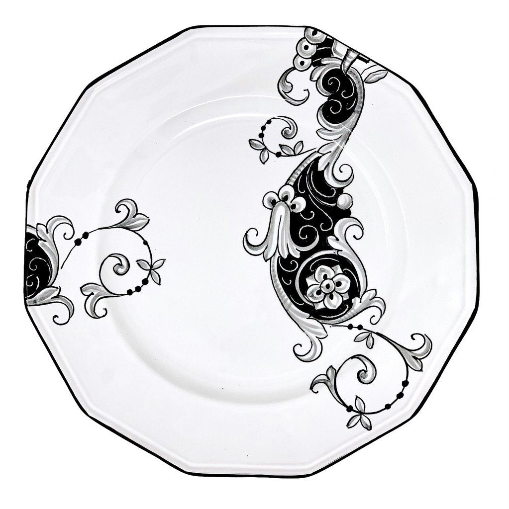 DERUTA RICAMO: Dodecagon Dinner Plate