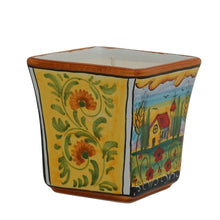 Load image into Gallery viewer, DERUTA CANDLES: Square Flared Candle Tuscan TUSCAN LANDSCAPE Design - Artistica.com

