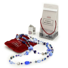 Load image into Gallery viewer, MURANO MURRINA: Hand Blown Murano Glass Necklace Giuditta - AQUA/BLUE - Artistica.com
