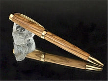 Load image into Gallery viewer, ART-PEN: Handcrafted Luxury Twist Pen - GRADUATE 24 Carats Gold Plated with Bethlehem Olivewood body - Artistica.com
