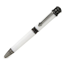 Load image into Gallery viewer, ART-PEN: Handcrafted Luxury Twist Pen - Faith Hope Love - Antique Pewter with Papal White body - Artistica.com
