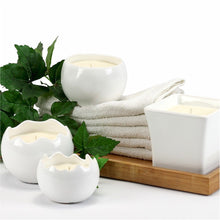 Load image into Gallery viewer, PURITY SPA CANDLE: Sphera Candle fluted rim pure White
