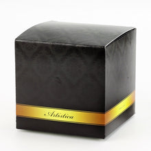 Load image into Gallery viewer, DERUTA MILANO: Large Candle Black with Hand Painted Pure Gold Stripes
