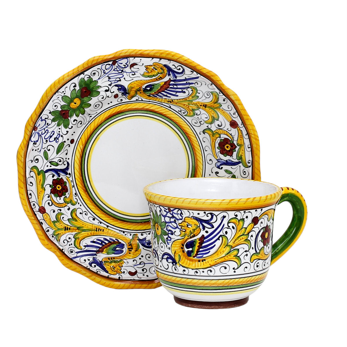 RAFFAELLESCO DELUXE: Cup and Saucer [SECOND] – Deruta Outlet