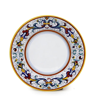 RICCO DERUTA: Salad Plate - White Center - Artistica.com