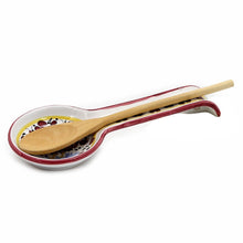 Load image into Gallery viewer, ORVIETO RED ROOSTER: Spoon Rest [SOLID RIM] [R] - Artistica.com
