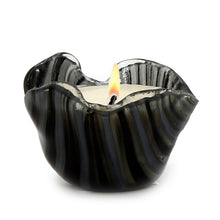 Load image into Gallery viewer, ITALIAN GLASS: Fused Glass Candle Black-Gray - Artistica.com
