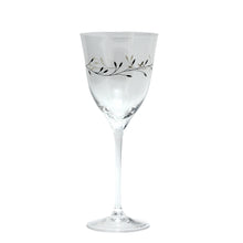 Load image into Gallery viewer, DA VINCI: Italian Luxury Stemware Water/Wine Hand Silk Screened Glass Goblet [R] - Artistica.com
